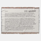 25ste amendement Grondwet Verwijdering Afzetting Deken (Voorkant)