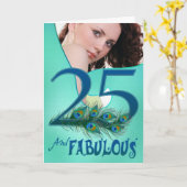 25ste de sjabloonKaarten van de Verjaardag Kaart (Gele Bloem)