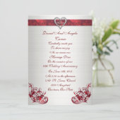 25ste huwelijksverjaardag Uitnodiging voor vernieu (Staand voorkant)