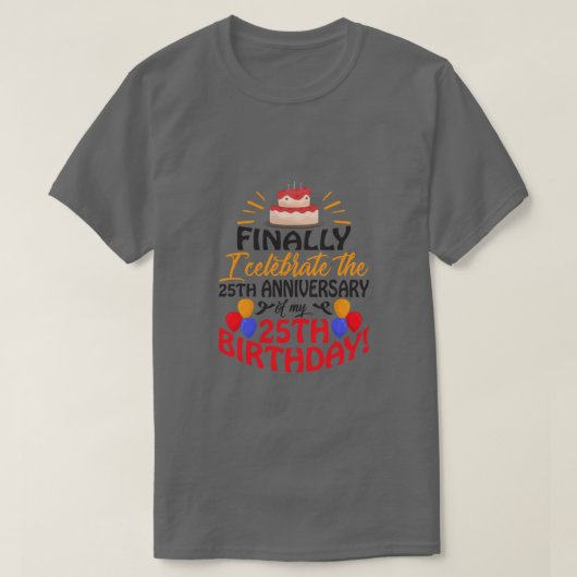 25ste Jubileum T-shirt (Design voorkant)