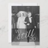 25ste trouwdag met foto - We Still Do Kaart (Achterkant)