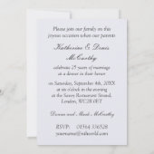 25ste trouwdag. Witte orchideeën Kaart (Achterkant)