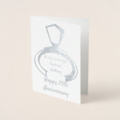 25ste verjaardag aan man folie kaarten (Voorkant)