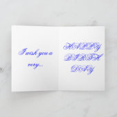 25ste verjaardagskaart kaart (Binnen)