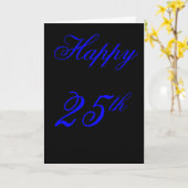 25ste verjaardagskaart kaart (Gele Bloem)