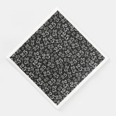 25th Age Random Number Pattern Black/White Servet (Hoek)