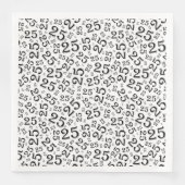 25th Age Random Number Pattern Black/White Servet (Voorkant)
