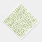 25th Age Random Number Pattern Green/White Servet (Hoek)