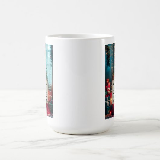 25th Amendment Christmas Mug with Festive Tree Koffiemok (Center)