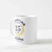 25th Anniversary Gift for couples Koffiemok (Voorkant links)