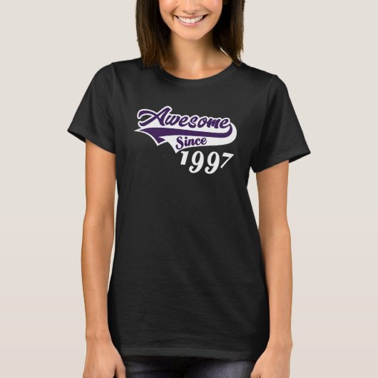 25th Birthday Awesome Since 1997 Age Of Perfection T-shirt (Voorkant)