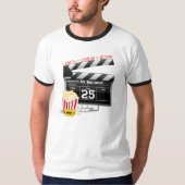25th Birthday Hollywood Movie Party T-shirt (Voorkant)