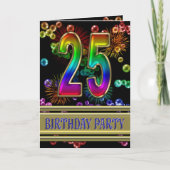 25th Birthday party Invitation (Voorkant)