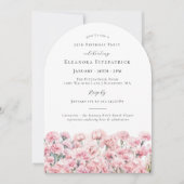 25th Birthday Pink Carnation January Birth Flower Kaart (Voorkant)