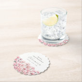 25th Birthday Pink Carnation January Birth Flower Kartonnen Onderzetters (Insitu)