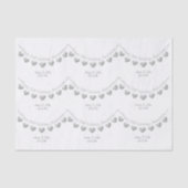 25th Bruiloft Jubileum Zilveren hart papier (Voorkant)