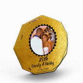 25th Gold Black Anniversary Gift Keepsake Fotoblokken (Links)