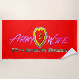 25th Infantry Division Vrouw Strandlaken