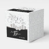 25th Silver and White Wedding Jubileum Bedankdoosjes (Voorkant Zijde)