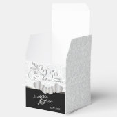 25th Silver and White Wedding Jubileum Bedankdoosjes (Geopend)