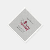 25th Silver - Bourgogne Jubileum 2 - Aanpassen Servetten (Hoek)