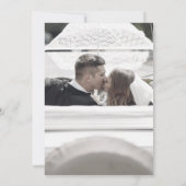 25th Silver Jubileum Wedding Photo Greenery Kaart (Achterkant)