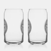 25th Silver Wedding Anniversary Blikvorm Glas (Rechts)