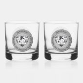 25th Silver Wedding Anniversary Whisky Glas (Voorkant)