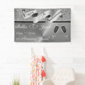 25th Silver Wedding Happy Jubileum Banner (Insitu)