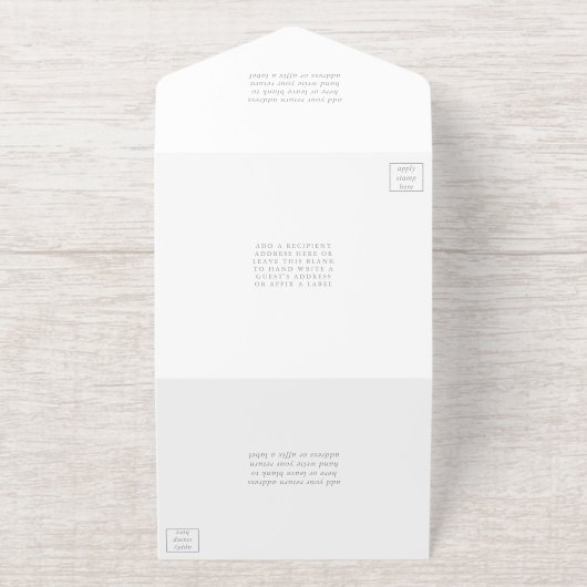 25th Silver Wedding Jubileum Echte Folie geperst All In One Uitnodiging (Buiten)