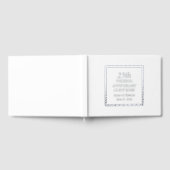 25th Silver Wedding Jubileum Eenvoudig gestileerd Gastenboek (Volledig)