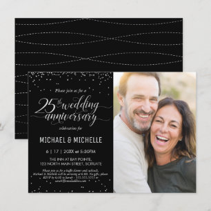 25th Silver Wedding Jubileum Foto: Uitnodiging