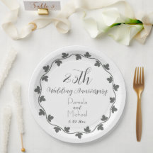 25th Silver Wedding Jubileum Ivy Krans