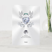 25th, Silver Wedding Jubileum Kaarten voor vrouw o (Achterkant)