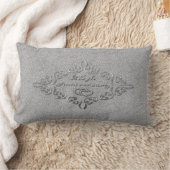 25th Silver Wedding Jubileum Lumbar Pillow Kussen (Deken)