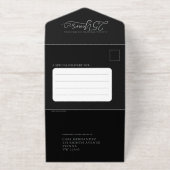 25th Silver Wedding Jubileum maaltijd RSVP foto All In One Uitnodiging (Buiten)