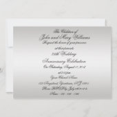 25th Silver Wedding Jubileum nodigt 5.5x7.5 uit Kaart (Achterkant)