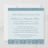 25th Silver Wedding Jubileum party call Kaart (Achterkant)