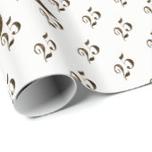 25th Silver Wedding Jubileum Typografie Elegant Cadeaupapier (Rol Hoek)