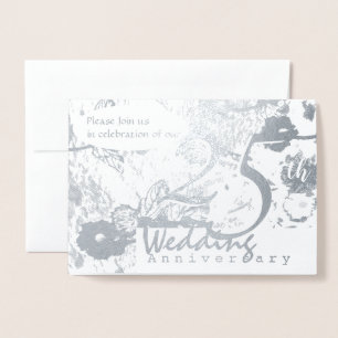 25th Silver Wedding Jubileum Uitnodiging