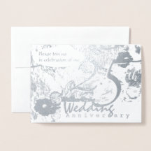 25th Silver Wedding Jubileum Uitnodiging