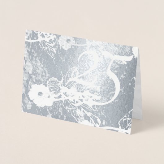 25th Silver Wedding Jubileum Uitnodiging (Voorkant)