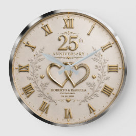 25th wedding anniversary 25 years anniversary grote klok