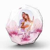 25th Wedding Anniversary Cherry Blossom Design Fotoblokken (Links)