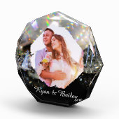 25th Wedding Anniversary Elegant Diamond Design Fotoblokken (Rechts)
