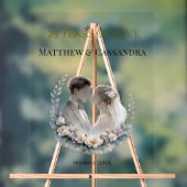 25th Wedding Anniversary Heirloom-Like Celebration Acryl Bord (Neutraal)