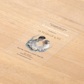 25th Wedding Anniversary Heirloom-Like Celebration Acryl Uitnodigingen (Laagn)