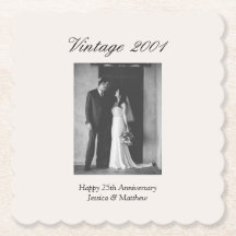 25th Wedding Anniversary Party Personalized Photo