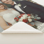 25th Wedding Anniversary Sherpa Blanket Photo Sherpa Deken (3/4)