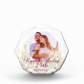 25th Wedding Anniversary Spring Flowers Design Fotoblokken (Voorkant)